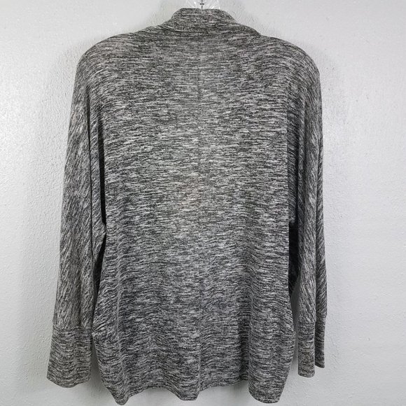 THX Women's Silver Open Front Cardigan Sweater - Picture 4 of 9